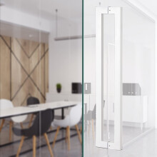 80cm Stainless Steel Sliding Barn Door Handle BacktoBack Heavy Duty for Glass and Metal Doors