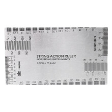 Righello multifunzionale in acciaio inossidabile per azione delle corde della chitarra, alta precisione
