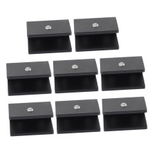 Glass Shelf Brackets Wall Mounted Floating Design for Display Cabinets Secure Stable Clamp Support