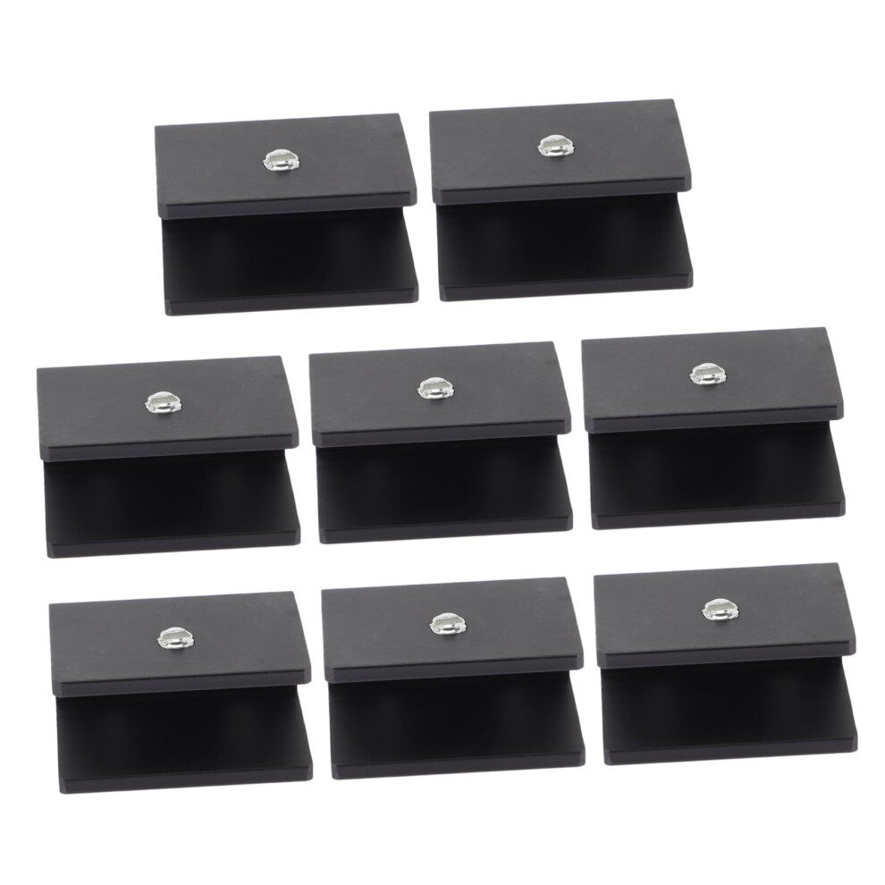 Glass Shelf Brackets Wall Mounted Floating Design For Display Cabinets Secure Stable Clamp Support 9169991492575