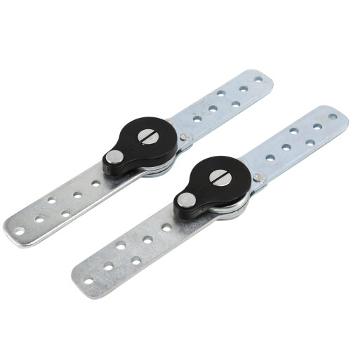 Silver Adjustable Ratchet Hinge Set for Sofa and Bed Headrest, Multi‑Position Comfort and Secure Locking