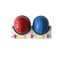 Wall Mounted Helmet Rack Galvanized Steel Hard Hat Holder with Hooks and Magnetic Nameplate