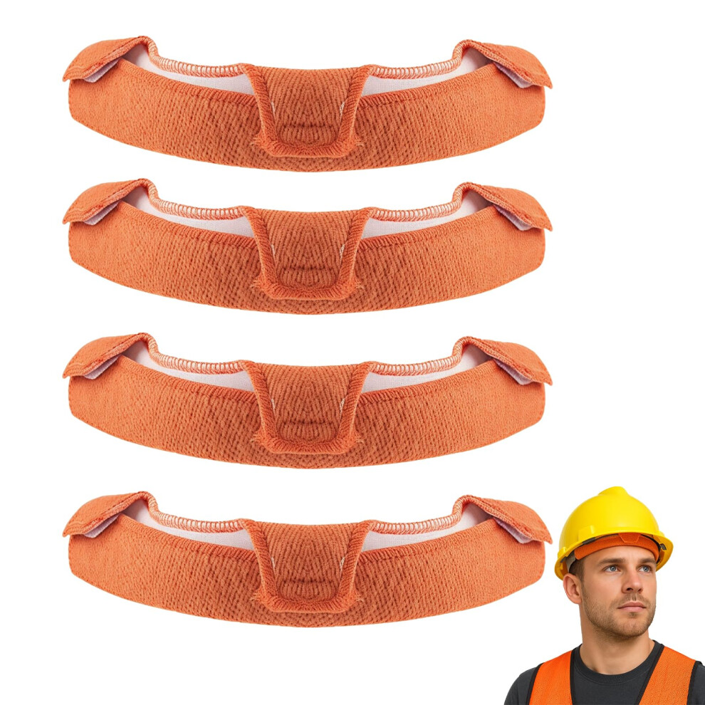 4 Pcs Flame Retardant Cotton Hard Hat Sweatband Liner Replacement With Moisturewicking Comfort 9092120018240