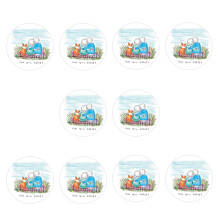 Car Window Stickers10x10cm10-Pack