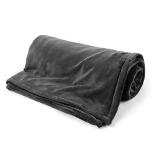 Pătură elegantă din fleece microplush, ușor de întreținut, lavabilă la mașină, gri, 150x85cm, ușoară și călduroasă