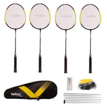 Badminton-Set Softee - schwarz/gelb