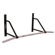 Soporte de tracción - SOFTEE - Finalizador - Fijación mural - Negro/plata - Tubo redondo 2,5 cm