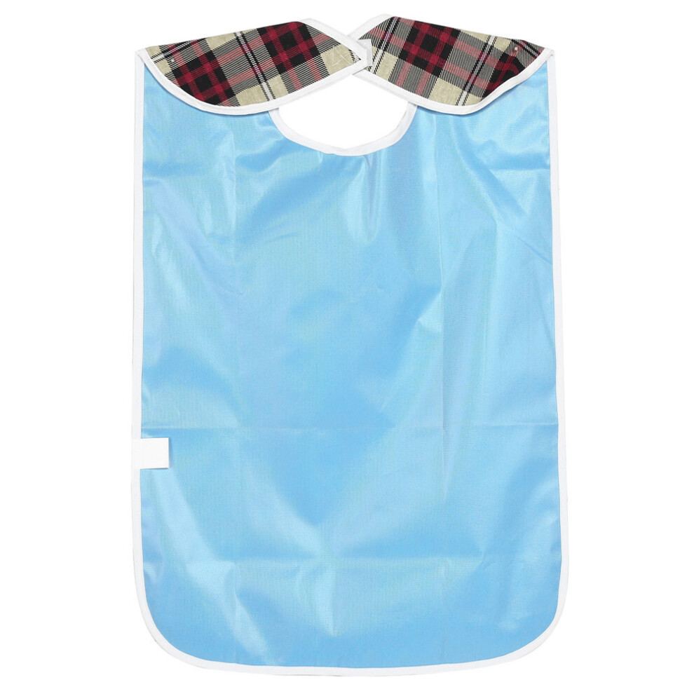 Waterproof Elder Adult Bib with Pocket Durable Washable Clothing Protector