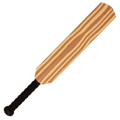 Batte de cricket avec balle Softee - beige/noir 1