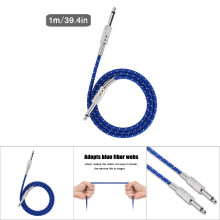 Guitar Patch Cable 6.35mm Mono Male 1m Blue