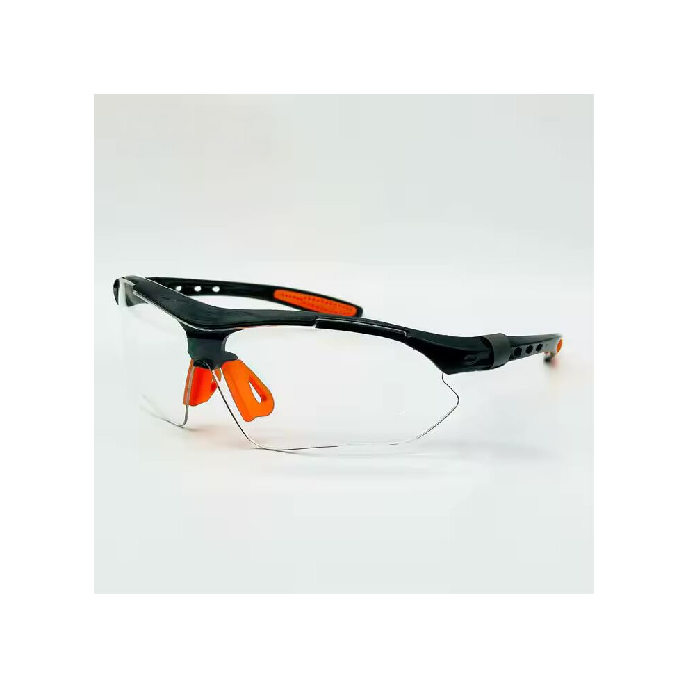 Ansi Z87.1 Safety Glasses Clear Antifog Scratchresistant Protective Eyewear Adjustable Black Frame 9092120018479