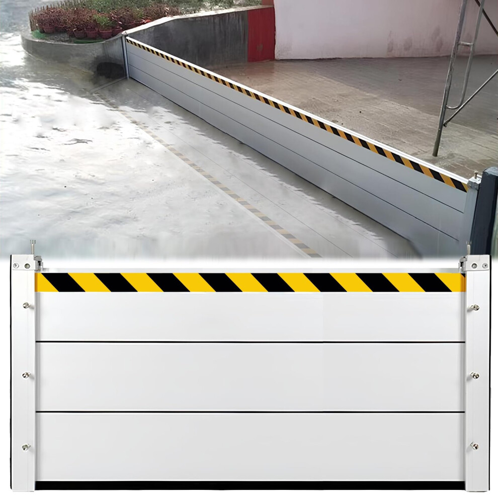 Flood Barriers For Home Entrance Heavyduty Reusable Aluminum Flood Gate For Garage Door 55In 9771547394914