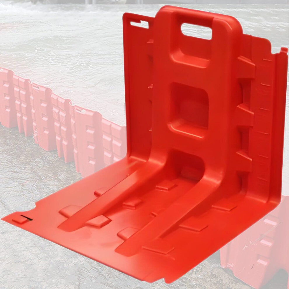 Flood Barrier Abs Lshaped Panel, Reusable Water Barrier For Home Garage, Quick Setup 2Pcs 9771547394983