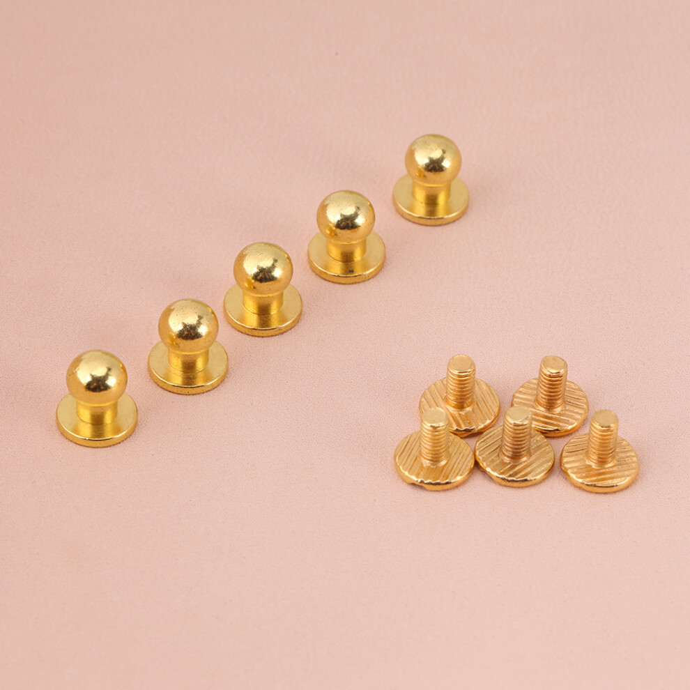 Solid Copper Rivet Buttons 20-Pack Gold 7055741583391