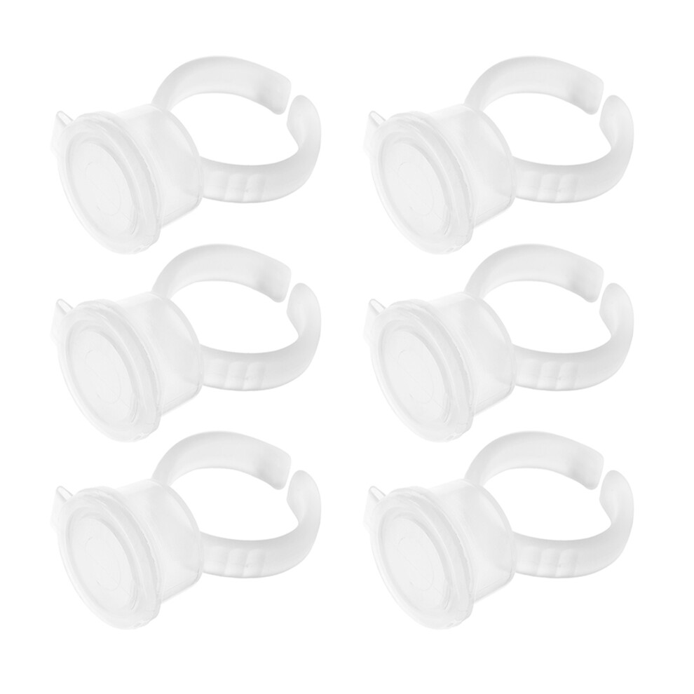 Tattoo & Eyelash Ink Rings 100pcs Pigment Holder Cups with Lids for Precise Art