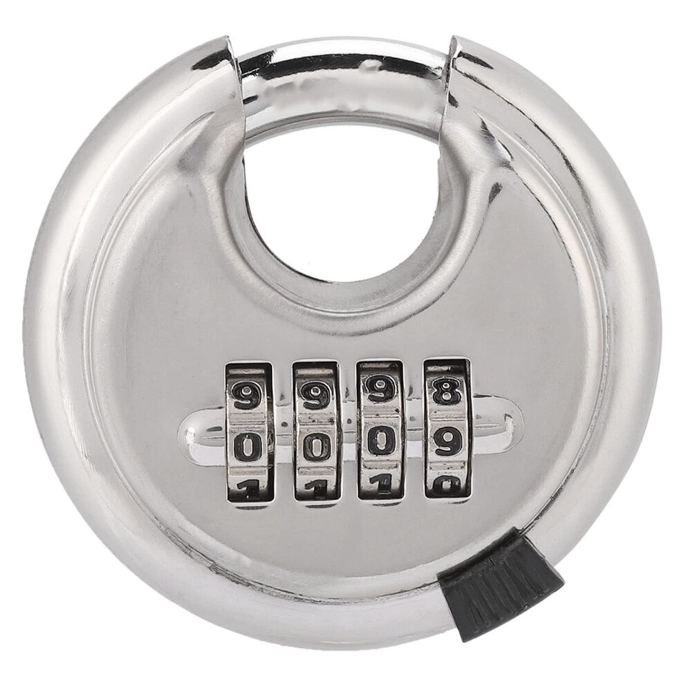 Combination Padlock 70Mm Stainless Steel 4 Digit Weatherproof Resettable Lock For Gates And Fences 9771547395553
