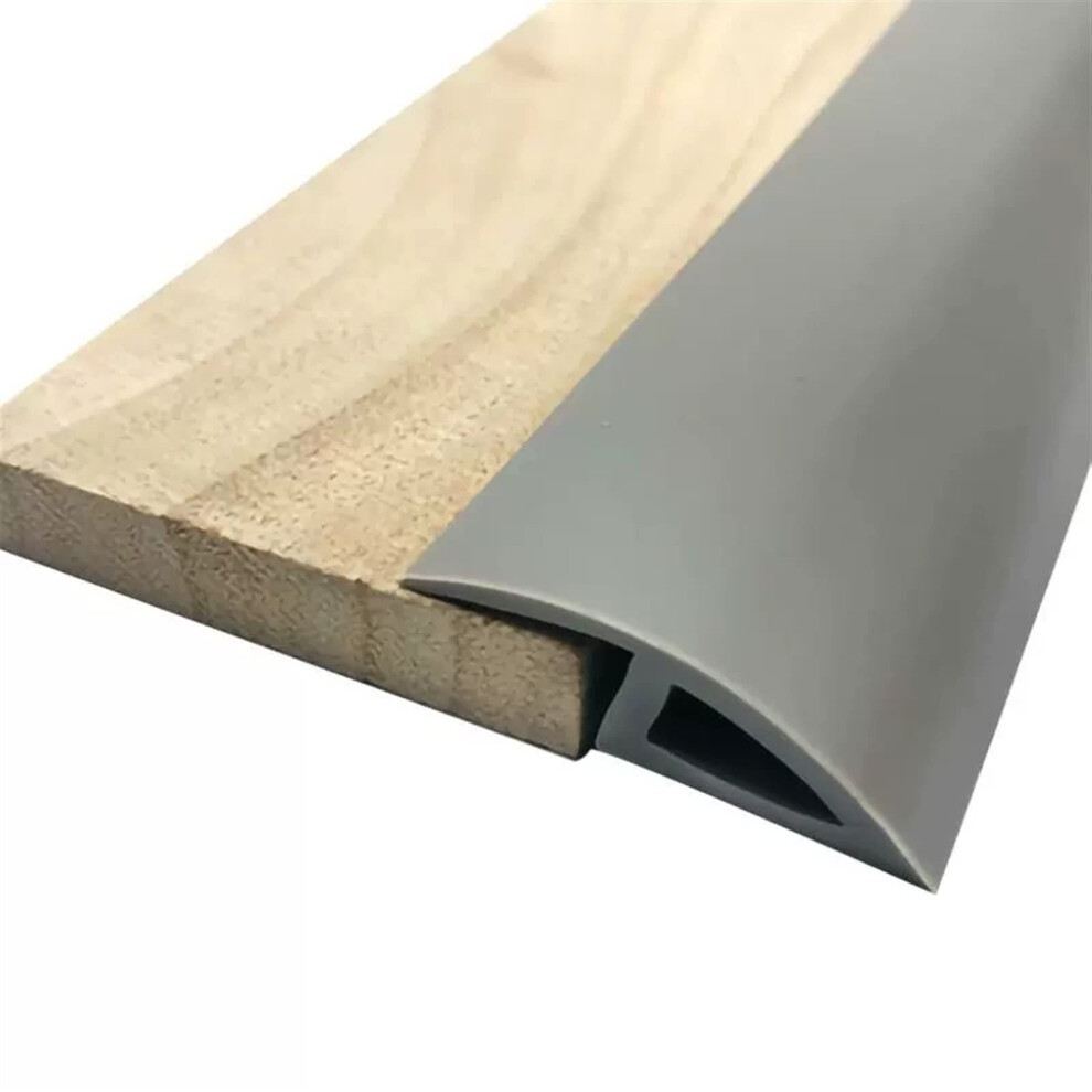 Vinyl Floor Transition Strip Selfadhesive Pvc Threshold With Beveled Edge For Carpet And Tile Grey 9351714497756