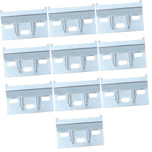 10pcs Heavy Duty Cabinet Hanging Brackets 60mm Galvanized Iron Wall Mount for Kitchen Furniture