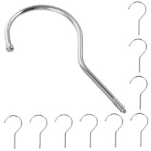 10pcs Plastic Trouser Hanger Clips with Screw Hooks Heavy Duty NonSlip Grip for Closet Organization