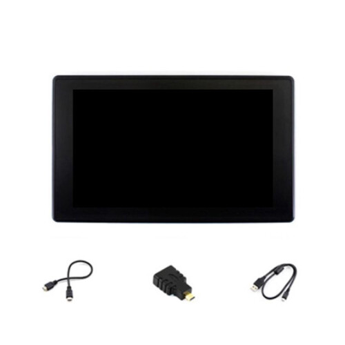Monitor LCD (H) de 7 Polegadas com Tela Sensível Ao Toque IPS 1024x600 e Case para Raspberry Pi, Jetson , PC e Consoles de Jogos