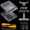 SFC Replacement Case Transparent Box for Super Famicom Console Super NES Game Console 2
