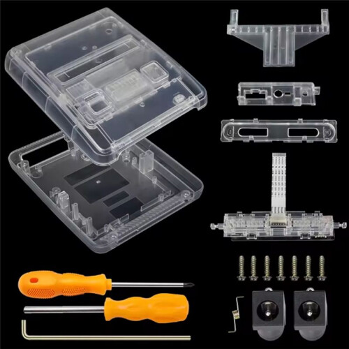 SFC Replacement Case Transparent Box for Super Famicom Console Super NES Game Console 1