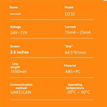 Electric Bike Display Meter LCD Panel DZ32 SM Plug Ebike Intelligent Meter Electric Bicycle Scooters Part