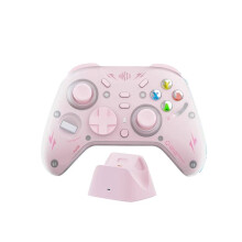 Wireless Game Controllers Tri Mode Gamepad Hall-Effect Linear Joystick 1000Hz Gamepads with Base