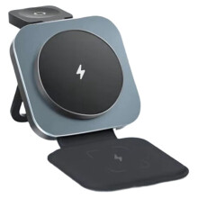 3 In1 Foldable Magnetic Wireless Charger Stand for for 12-15 for Watch 8/7/6 Airpods Charging Station A