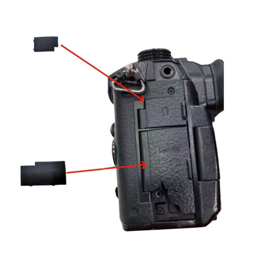 Replacement -Compatible Cover & USB Interface Lid for  GH5/GH5S/GH5GK Durable Rubber Door Base Plate 2