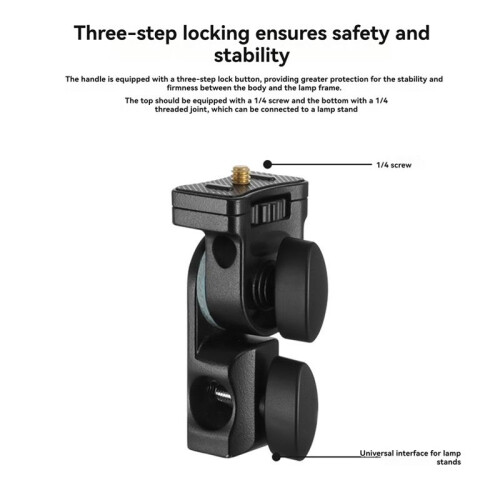 Camera Light Stand Adapter Mount Bracket with 1/4inch Screw for AD100Pro AD200 AD200PRO AD300PRO 1