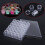 30pcs Clear Plastic Bead Storage Jars with Rectangle Box, Compact and Portable 3