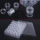 30pcs Clear Plastic Bead Storage Jars with Rectangle Box, Compact and Portable 11