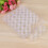 30pcs Clear Plastic Bead Storage Jars with Rectangle Box, Compact and Portable 9