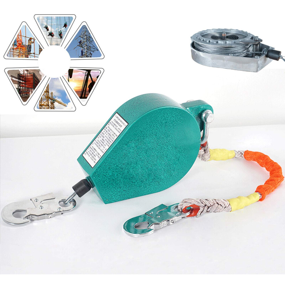 7M Fall Protection Self Retracting Lifeline For Instant Fall Arrest And Roof Work Safety 9092120020052