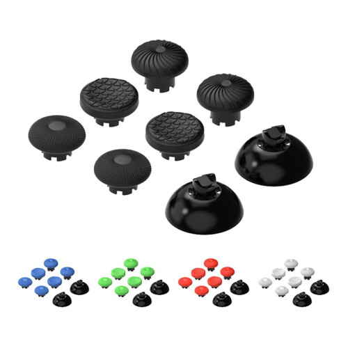 Rocker Cap & Paddle Accessory Set for PS5/PS4// Game Controller Handles Gaming Controller Accessories Black 1