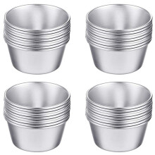 48 Pieces Individual Molds Pudding Molds Cups Chocolate Molten Pans Non-Stick Cupcake Cake Cookie Pudding Mold