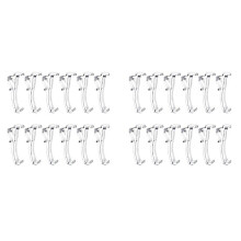 2,5 Inch Volant Clips Venster Blind Clips Doorzichtige Plastic Volant Retainer Houder Verborgen Volant Clips (24 Stuks)
