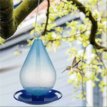 2X Automatic Bird Water Feeder Water Droplet Shaped Bird Waterer Easy Hanging Bird Feeder with Hook Bird Water Dispenser