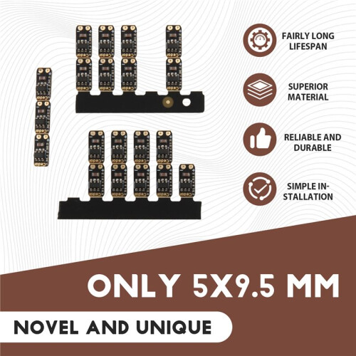 20 Stuks 3,7-4,2V Meetmodule 1 String Ternaire Lithiumbatterij Vermogensweergave  Led-Licht 1