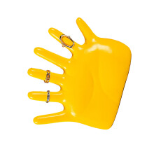 All-Round Resin Ring & Hand Jewelry Display Stand for Bracelets & Watches – Yellow