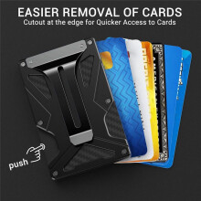 2-In-1 for  Wallet Money Clip Air Tag Holder and Money Clip for  Card Pack for Magnetic and Non-Magnetic Phone,C
