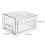 2X Plastic Fruit Vegetable Storage with Drainer Fridge Organizer Keep Fresh Food Container ,Single Layer 5