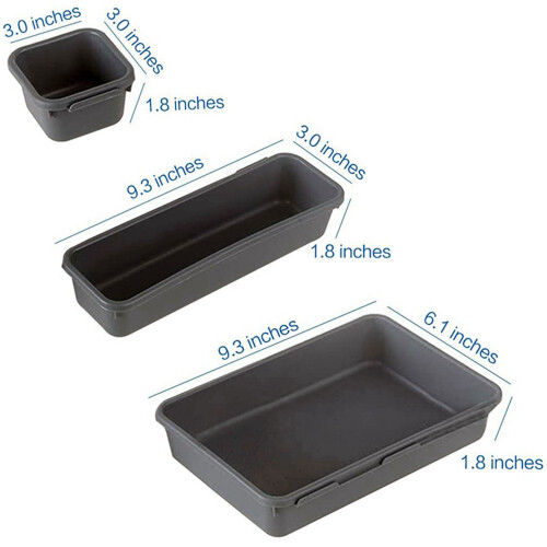 36 Pack Interlocking Drawer Organizer Tray, Multi-Purpose Desk Drawer Tray Organizer for Kitchen Bathroom Bedroom 2