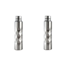 2X 1000 Ml Einwandige Rostfreier Stahl Wasser Flasche Gym Sport Flaschen Tragbare Cola Bier Trinken Flasche