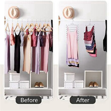 2X Tank Top Hanger,Space Saving Hangers,Non-Slip Hanging Sport Holder,Closet Organizers and Storage
