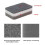 Heavy Duty Scrub Sponges,Dual-Sided Dishwashing Sponge for Kitchen,Multi-Use Deep Cleaning Scrub Sponge,Gray 60 Pcs 3