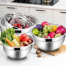 10-Teilige Rührschüssel, Stapelbare Salatschüssel Aus Edelstahl mit Luftdichtem Deckel, Servierschüssel für Küche, Kochen, Backen Usw
