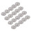 Crystal Rhinestone Button Flat Back Decoration DIY 15mm 20 Pcs Clear 1