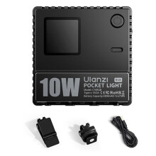 Ulanzi C10RGB Fill Light Pocket Power 10W RGB Video Light for Smartphone Camera Laptop Tripod 1800K-9000K CCT RGB Scene Mode